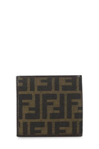 Fendi,  Brown Zucca Canvas Bifold Wallet, Brown