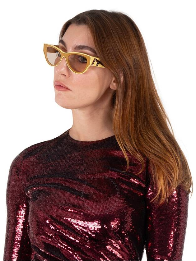 Fendi Fendi Shiny Light Brown Shield Ladies Sunglasses FE40135I 39E 140