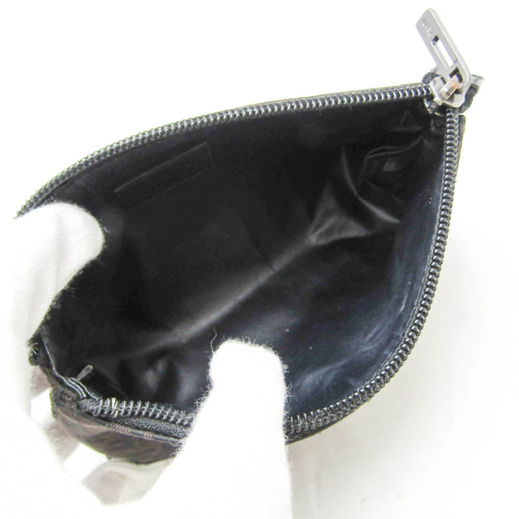 Fendi Zucca  Canvas Leather Pouch Wash Bag ()