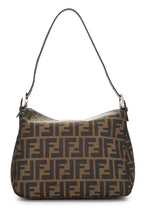 Fendi,  Brown Zucca Canvas Shoulder Bag, Brown