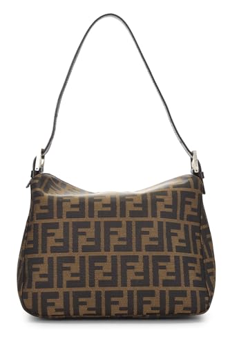 Fendi,  Brown Zucca Canvas Shoulder Bag, Brown