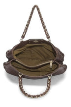 Fendi,  Brown Leather Mia Hobo Large, Brown