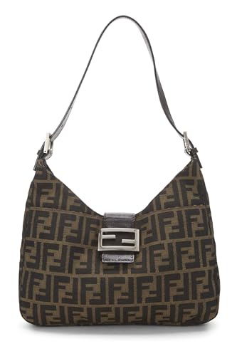 Fendi,  Brown Zucca Canvas Shoulder Bag, Brown