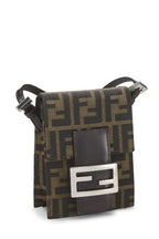 Fendi,  Brown Zucca Canvas Dome Crossbody Mini, Brown