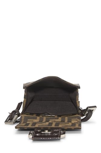 Fendi,  Brown Zucca Canvas Dome Crossbody Mini, Brown