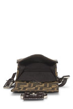 Fendi,  Brown Zucca Canvas Dome Crossbody Mini, Brown