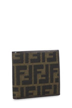 Fendi,  Brown Zucca Canvas Bifold Wallet, Brown