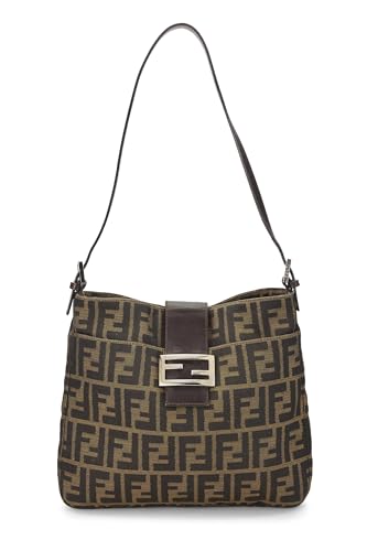 Fendi,  Brown Zucca Canvas Shoulder Bag, Brown