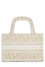 Dior,  Gold Embroidered Canvas Book Tote Mini, Gold