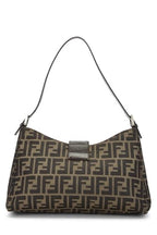 Fendi,  Brown Zucca Canvas Shoulder Bag, Brown