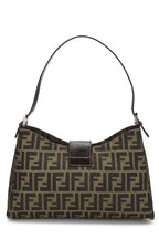 Fendi,  Brown Zucca Canvas Shoulder Bag, Brown