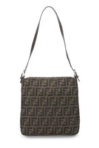 Fendi,  Brown Zucca Canvas Shoulder Bag, Brown