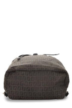 Fendi,  Brown Zucchino Canvas Backpack, Brown