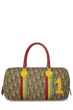 Dior,  Brown Trotter Coated Canvas Rasta Handle Bag, Brown