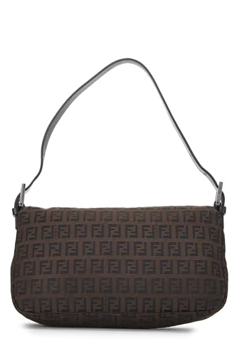 Fendi,  Brown Zucchino Shoulder Bag Small, Brown