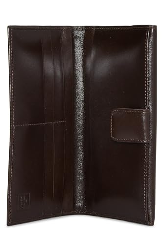 Fendi,  Brown Zucca Canvas Long Wallet, Brown
