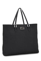 Fendi,  Black Zucchino Canvas Tote Small, Black