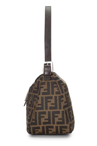 Fendi,  Brown Zucca Canvas Shoulder Bag, Brown