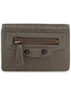 Balenciaga Balenciaga Leather Wallet, Women's, Green