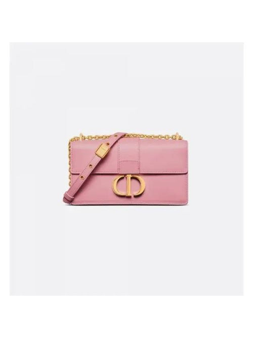 30 Montaigne East West Calfskin Chain Shoulder Bag Melocoton Pink Dior