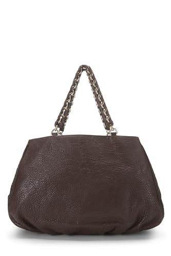 Fendi,  Brown Leather Mia Hobo Large, Brown