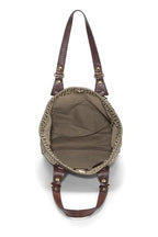 Fendi,  Brown Zucchino Canvas Tote Small, Brown