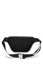 Fendi,  Black Leather & Zucca Coated Canvas Belt Bag, Brown