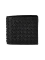 Bottega Veneta Intrecciato Half Wallet Black