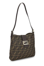 Fendi,  Brown Zucca Canvas Shoulder Bag, Brown