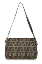 Fendi,  Brown Zucca Canvas Shoulder Bag, Brown