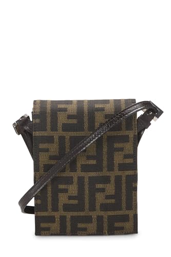 Fendi,  Brown Zucca Canvas Dome Crossbody Mini, Brown