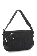 Fendi,  Black Nylon Zucca Shoulder Bag, Black