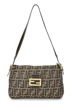 Fendi,  Brown Zucca Canvas Shoulder Bag, Brown