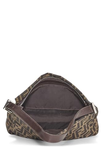 Fendi,  Brown Zucca Canvas Shoulder Bag, Brown