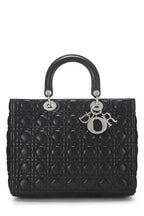 Dior,  Black Cannage Quilted Lambskin Lady Dior Large, Black