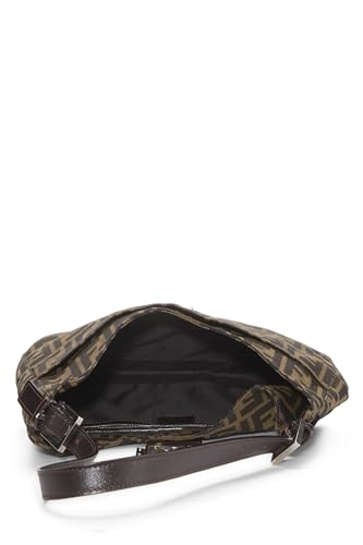 Fendi,  Brown Zucca Canvas Shoulder Bag, Brown