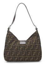 Fendi,  Brown Zucca Canvas Shoulder Bag, Brown