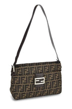 Fendi,  Brown Zucca Canvas Shoulder Bag, Brown