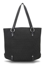 Fendi,  Black Zucchino Canvas Tote Small, Black