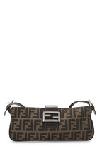 Fendi,  Brown Zucca Canvas Shoulder Bag, Brown