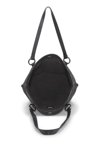 Fendi,  Black Zucchino Canvas Tote Small, Black