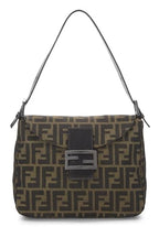 Fendi,  Brown Zucca Canvas Shoulder Bag, Brown