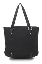 Fendi,  Black Zucchino Canvas Tote Small, Black