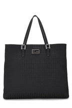 Fendi,  Black Zucchino Canvas Tote Small, Black