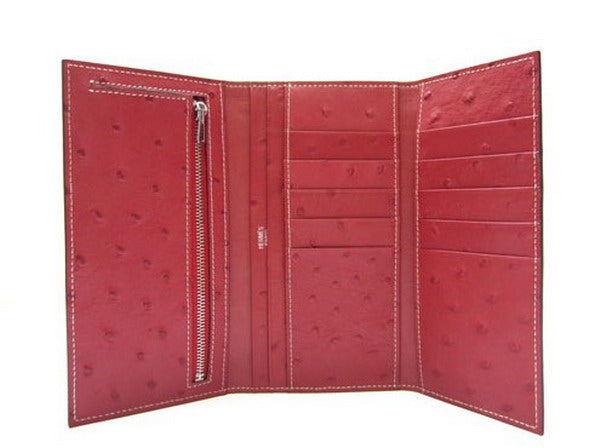 Hermes Wallet H1102 Ladies Wallet Red