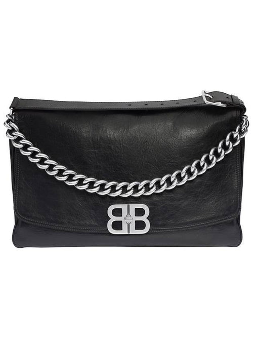 Balenciaga Women's BB Soft Large Flap Shoulder Bag Black