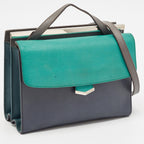 Fendi Tricolor Leather Small Demi Jour Top Handle Bag