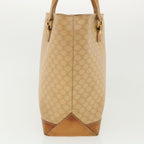 CELINE Macadam Canvas Shoulder Bag PVC Leather Beige  32391