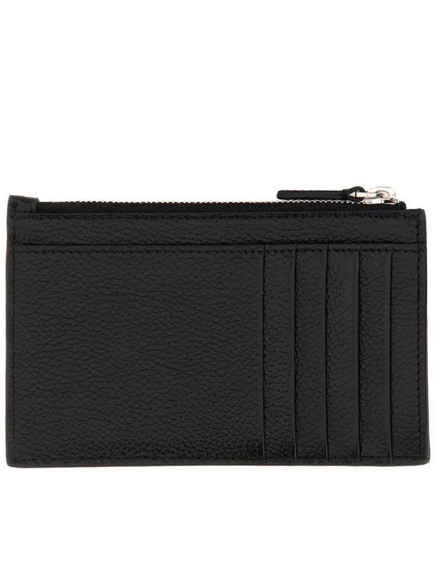 Balenciaga Wave Logo Card Wallet Black