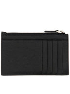 Balenciaga Wave Logo Card Wallet Black